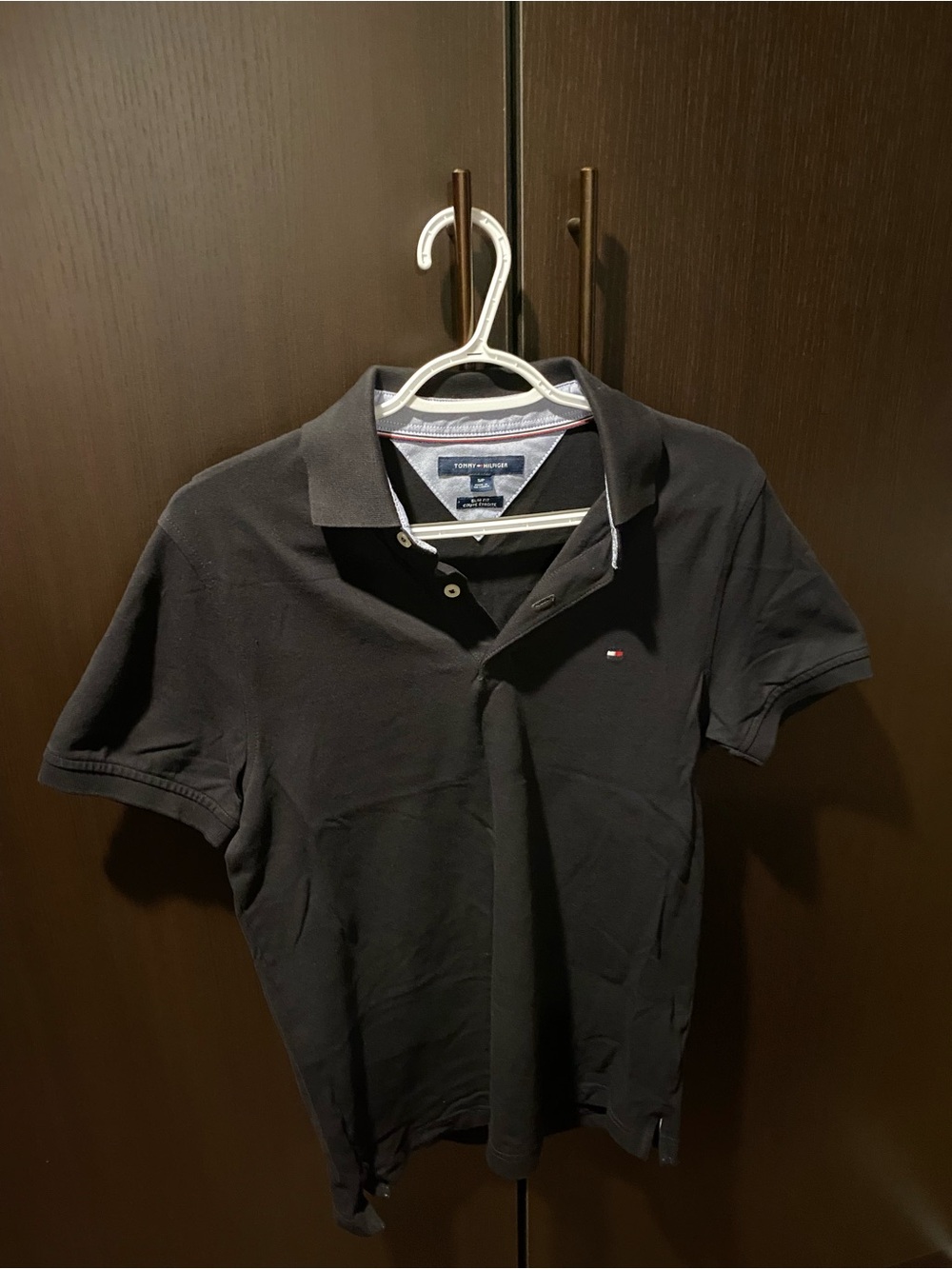 Tommy Hilfiger Men’s Black Polo with Subtle Logo